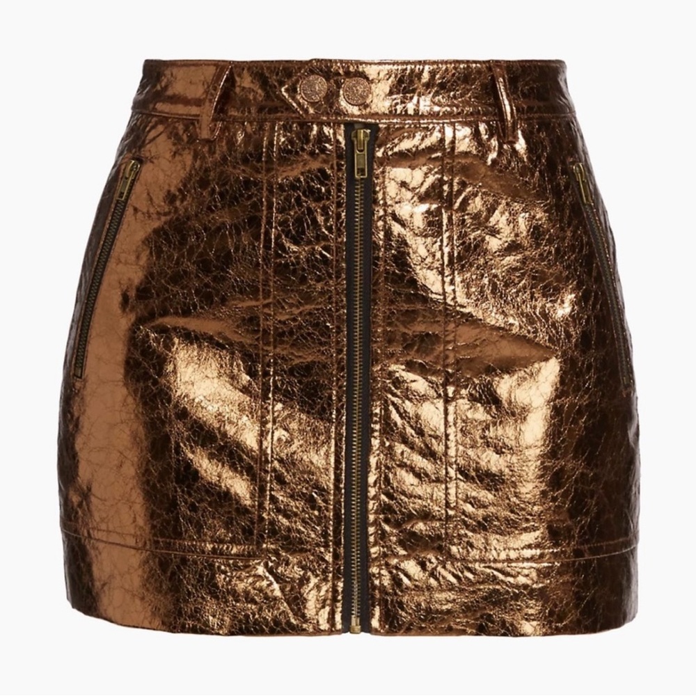 Mother’s brand Metallic Bronze Skirt